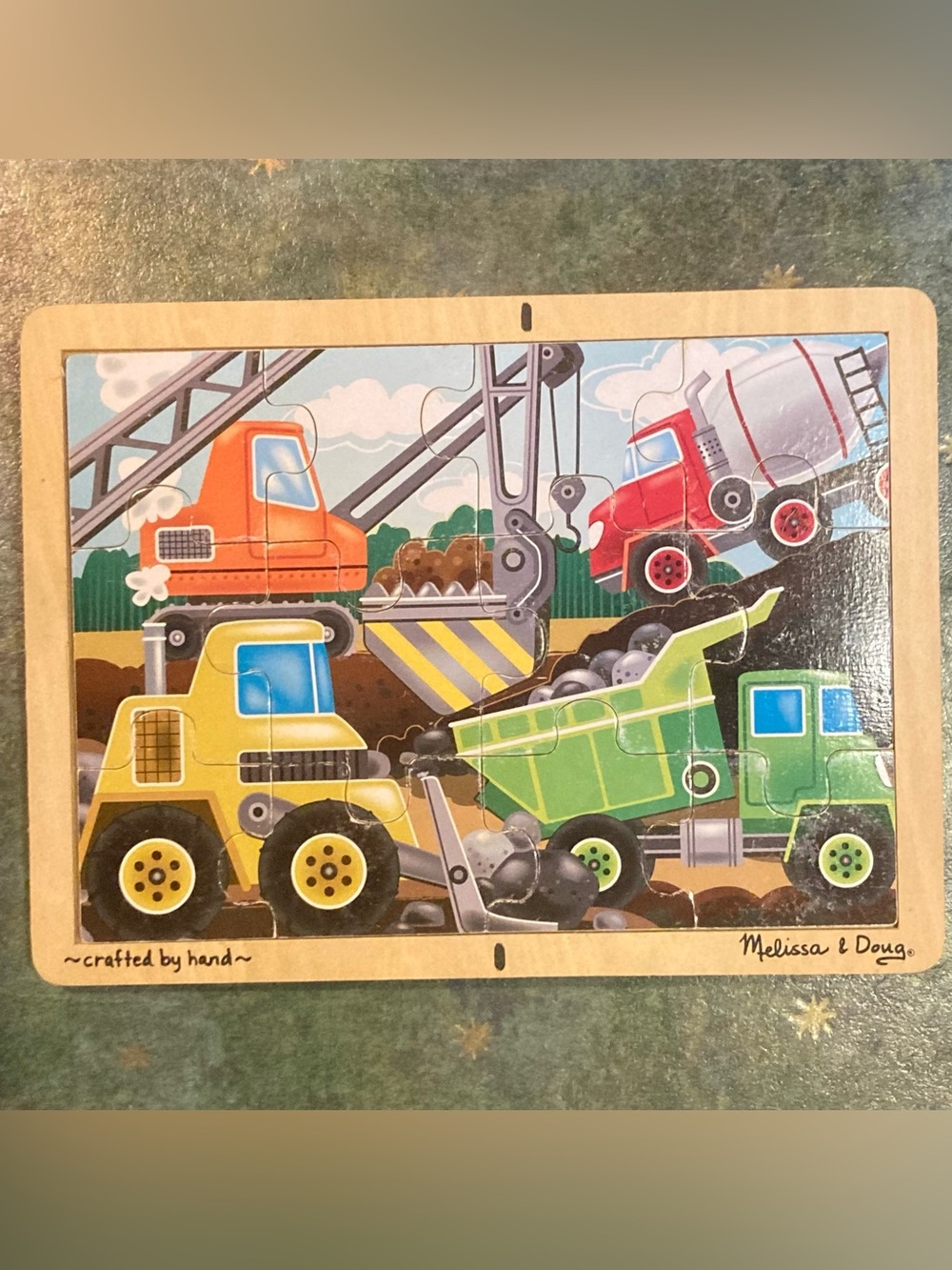 Lot/Bundle 3 Melissa & Doug Wooden Puzzles 12-48 pc Age 3-4+ Construction Pirate - Picture 2 of 10